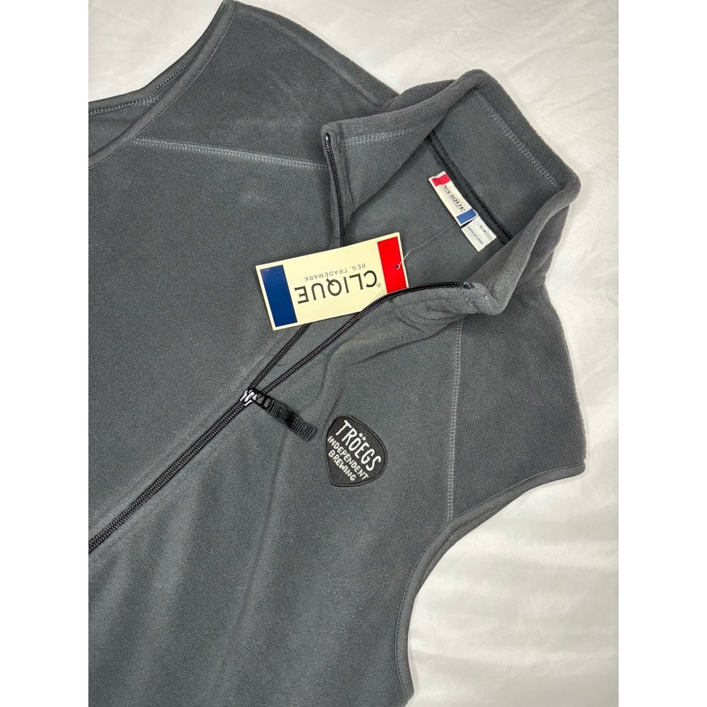 TROEGS INDEPENDENT BREWING Hershey PA ~ Men's Small‎ Vest Gray by Clique NWT